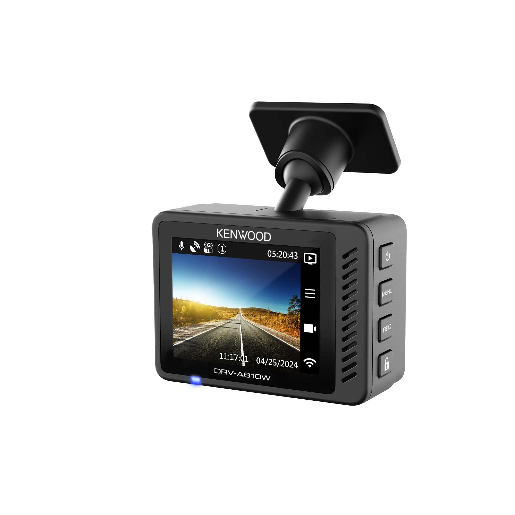 KENWOOD DRV-A510WDP Dash Cam Front and Rear with GPS, Full HD Dash Camera for Cars, Trucks & RVs, Bluetooth & WiFi Support, Loop Recording, G Sensor, Motion Detection KENWOOD DRV-A510WDP Dash Cam Front and Rear with GPS, Full HD Dash Camera for Cars, Trucks & RVs, Bluetooth & WiFi Support, Loop Recording, G Sensor, Motion Detection